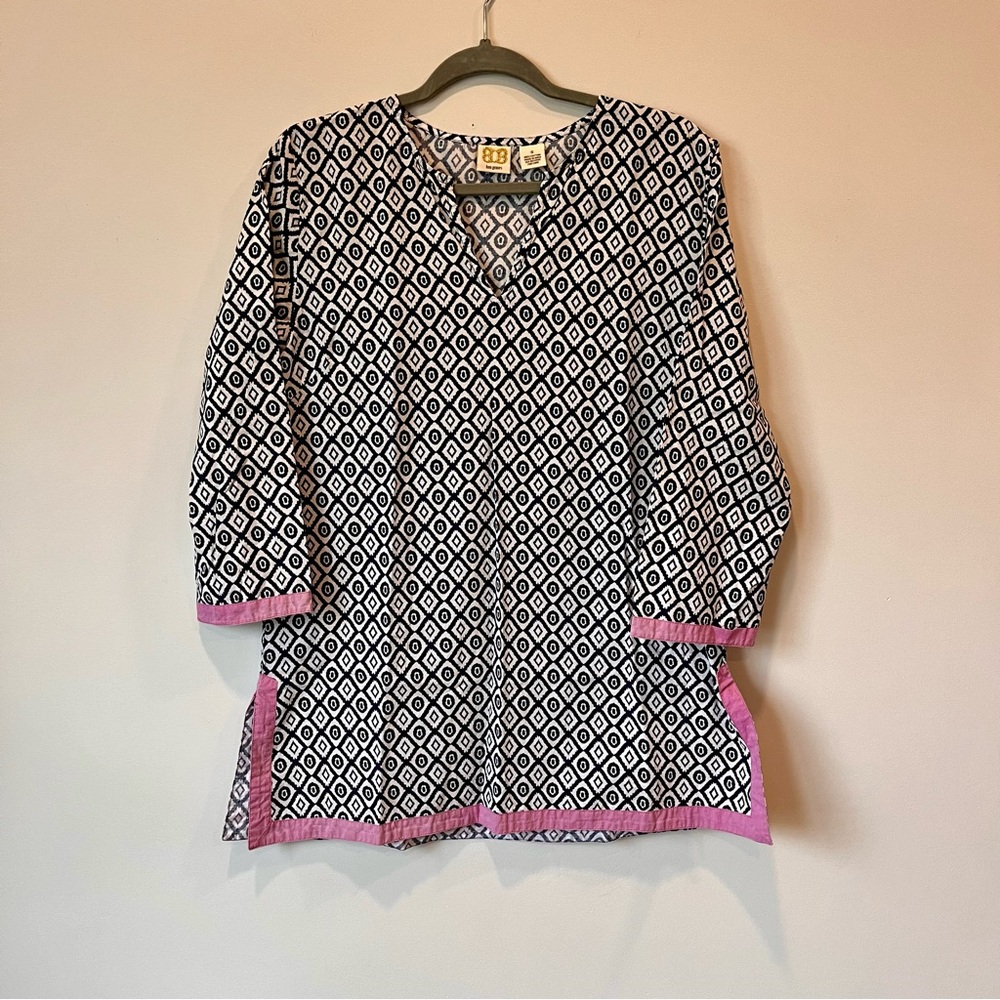 Boo Gemes Navy & White Tunic